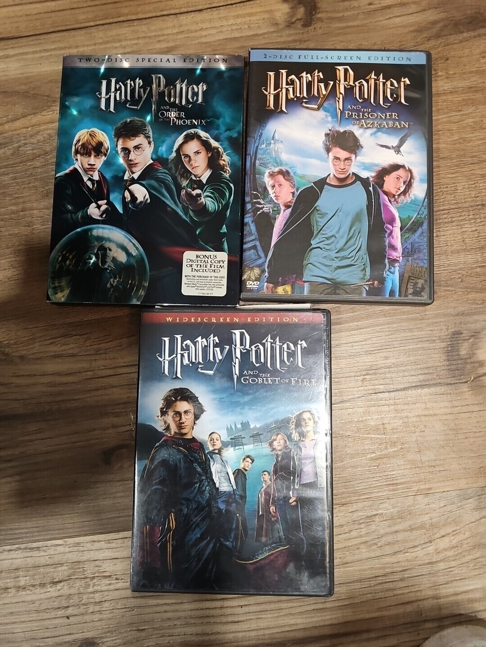 LOT of 3 - Harry Potter Movie DVD LOT